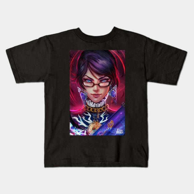 The Eyes of the World - Bayonetta Kids T-Shirt by Cyan-Orange